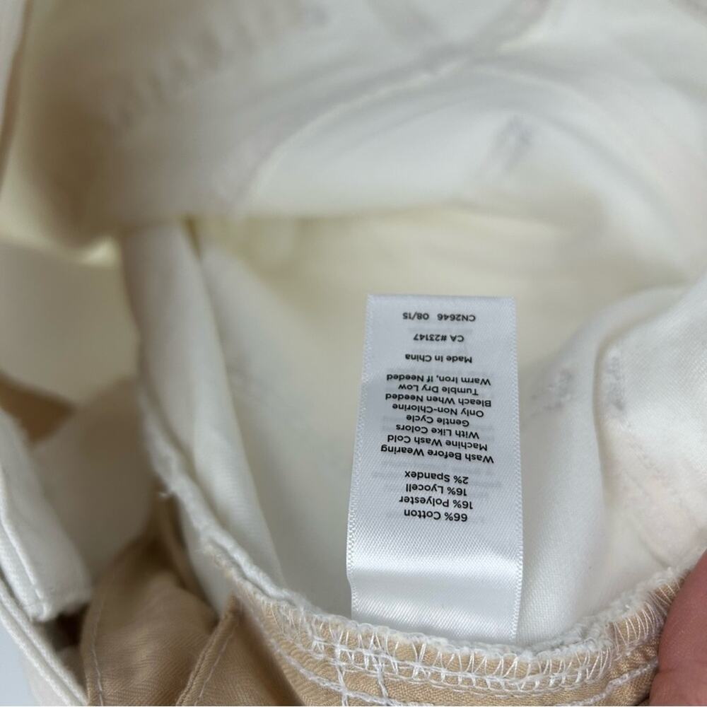 Talbots‎ Flawless Five Pocket White Denim Heritage Jeans Size 12 Casual Summer - Picture 6 of 7